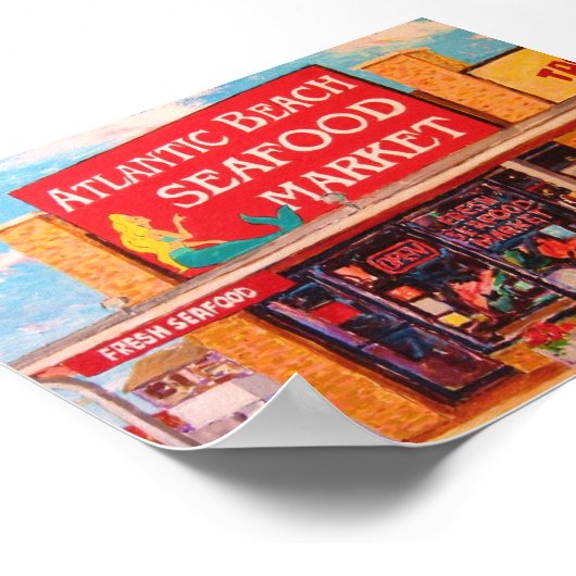 "Seafood Market" Poster (Hoek)