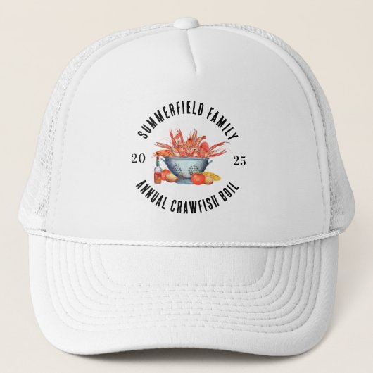Seafood Matching Family Crawfish Boil Custom Trucker Pet (Voorkant)