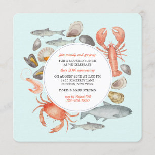 Seafood Medley Uitnodiging