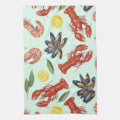 Seafood Mix beroemd gemaakt door Natasha Us Theedoek (Verticaal)