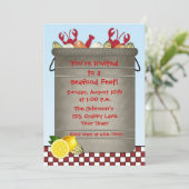 Seafood Party Kaart (Staand voorkant)