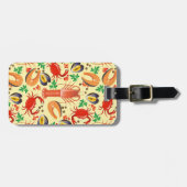 Seafood Patroon Bagagelabel (Voorkant horizontaal)