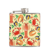 Seafood Patroon Heupfles (Voorkant)