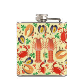 Seafood Patroon Heupfles (Achterkant)