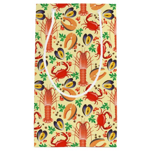 Seafood Patroon Klein Cadeauzakje (Voorkant)