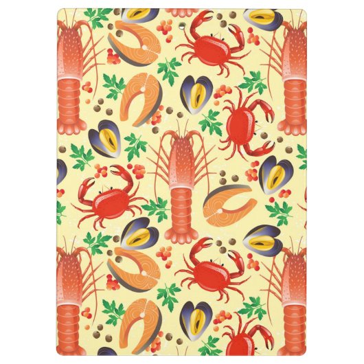 Seafood Patroon Klembord (Achterkant)