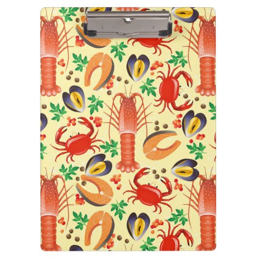 Seafood Patroon Klembord (Voorkant)