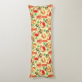 Seafood Patroon Lichaamskussen (Achterkant (Verticaal))