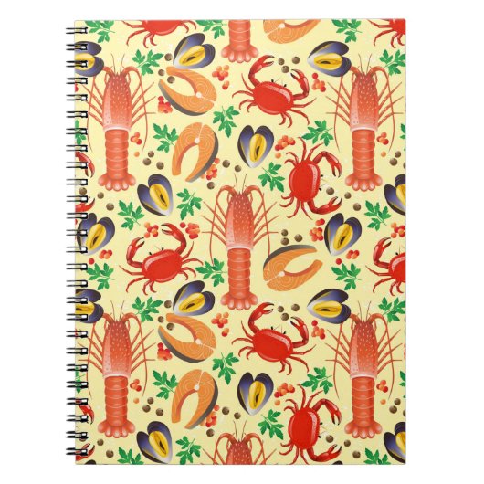 Seafood Patroon Notitieboek (Voorkant)