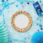Seafood Patroon Papieren Bordje (Feest)