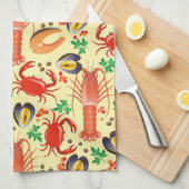 Seafood Patroon Theedoek (Quarter Fold)