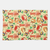 Seafood Patroon Theedoek (Horizontaal)
