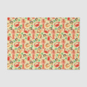 Seafood Patroon Tissuepapier (Voorkant)