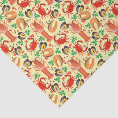 Seafood Patroon Tissuepapier (Detail)