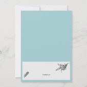 Seafood Pen en Inktnodiging Kaart (Achterkant)