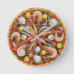 Seafood Pizza Ronde Klok