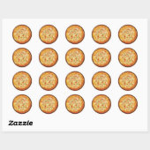 Seafood Pizza Ronde Sticker (Vel)
