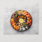 Seafood Platter Briefkaart (Voorkant)