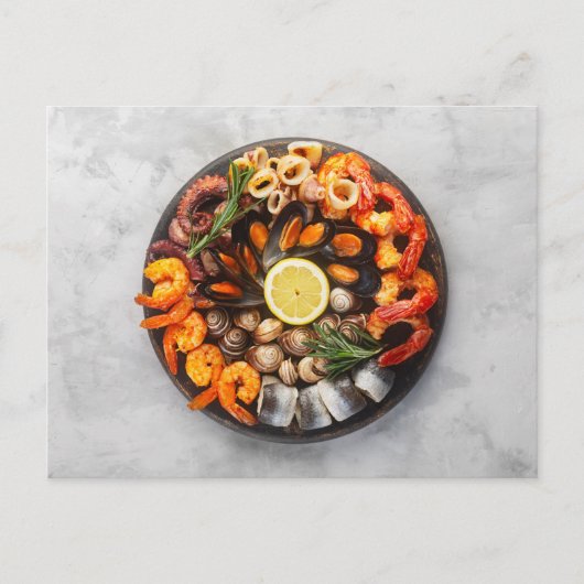 Seafood Platter Briefkaart (Voorkant)