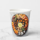 Seafood Platter Papieren Bekers (Achterkant)