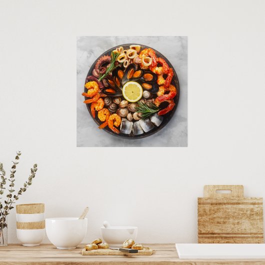 Seafood Platter Poster (Keuken)
