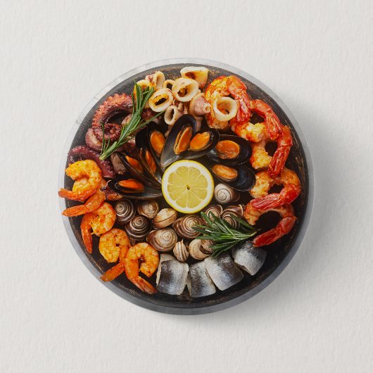 Seafood Platter Ronde Button 5,7 Cm (Voorkant)