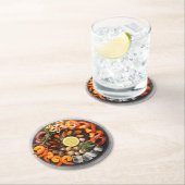 Seafood Platter Ronde Kartonnen Onderzetter (Insitu)