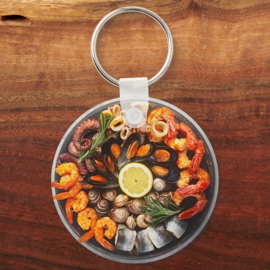 Seafood Platter Sleutelhanger (Voorkant)