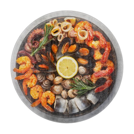 Seafood Platter Snijplank (Voorkant)