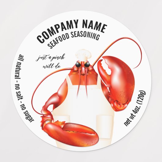 Seafood Spice Seasoning Labels (Design 2)