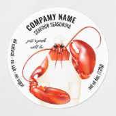 Seafood Spice Seasoning Labels (Design 1)