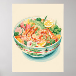 Seafood Symphony: een feest in een kom Poster