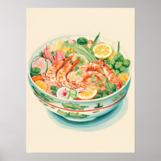 Seafood Symphony: een feest in een kom Poster