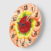 Seafood Theme Kitchen Wall Clocks Grote Klok (Hoek)