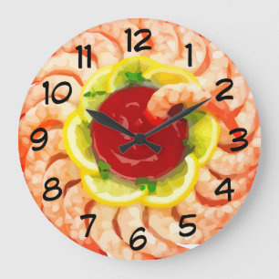 Seafood Theme Kitchen Wall Clocks Grote Klok