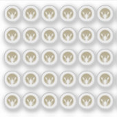 Seafood Wedding Place Cards Meal Choice  Sticker (Voorkant)