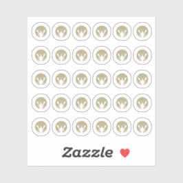 Seafood Wedding Place Cards Meal Choice  Sticker