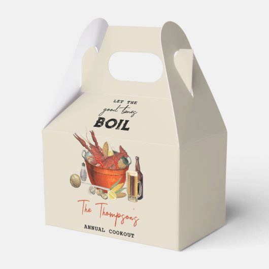 Seafood Zomer Jaarlijkse Crawfish Boil Party Bedankdoosjes (Voorkant Zijde)