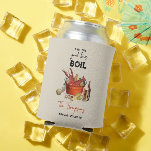 Seafood Zomer Jaarlijkse Crawfish Boil Party Blikjeskoeler (Insitu Zomer)