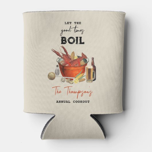 Seafood Zomer Jaarlijkse Crawfish Boil Party Blikjeskoeler (Voorkant)