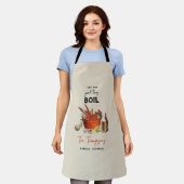 Seafood Zomer Jaarlijkse Crawfish Boil Party Schort (Gedragen)