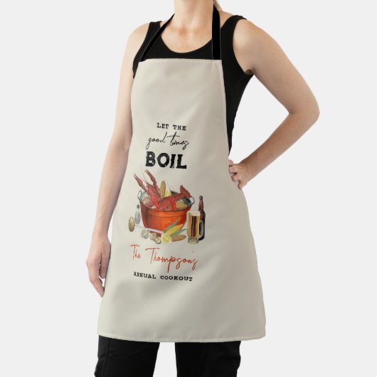Seafood Zomer Jaarlijkse Crawfish Boil Party Schort (Insitu)