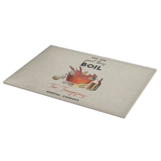 Seafood Zomer Jaarlijkse Crawfish Boil Party Snijplank (Hoek)