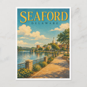 Seaford Delaware Riverwalk GeoSaga Briefkaart