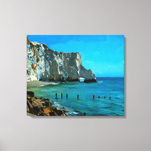 Seaford Head Arch, Seven Sisters, Verenigd Koninkr Canvas Afdruk