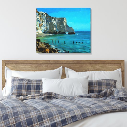 Seaford Head Arch, Seven Sisters, Verenigd Koninkr Canvas Afdruk (Insitu (Slaapkamer))