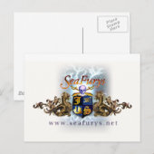 SeaFurys Shield (White) Briefkaart (Voorkant / Achterkant)