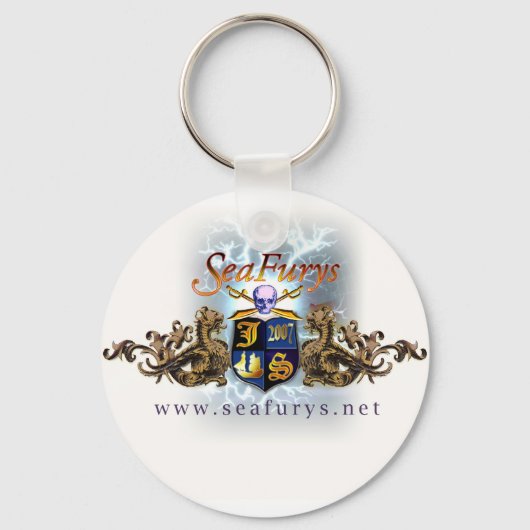 SeaFurys Shield (White)-Sleutelhanger Sleutelhanger (Voorkant)