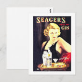 Seager's Gin Briefkaart (Voorkant / Achterkant)