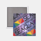 SEAGLA Space Logo Magnet (Voorkant / Achterkant)